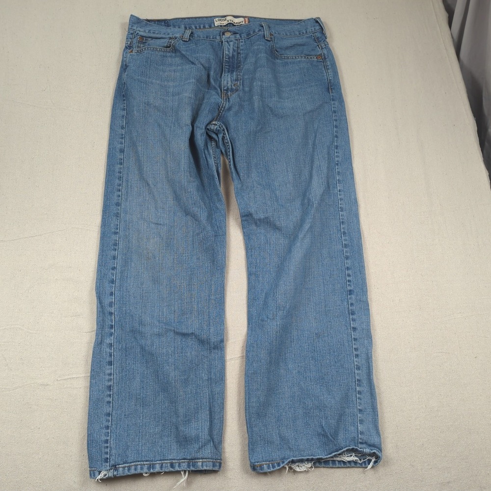 Levis‎ Jeans Mens 36x30* Blue 569 Loose Baggy Relaxed Hemmed